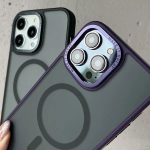 Защитный чехол Momax Hybrid Magnetic Protective Case MagSafe Purple для iPhone 14 Pro - Фото 6