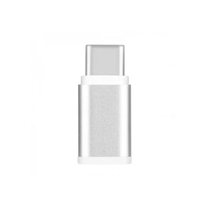 Переходник Momax Micro USB to USB Type-C Adapter Silver - Фото 2