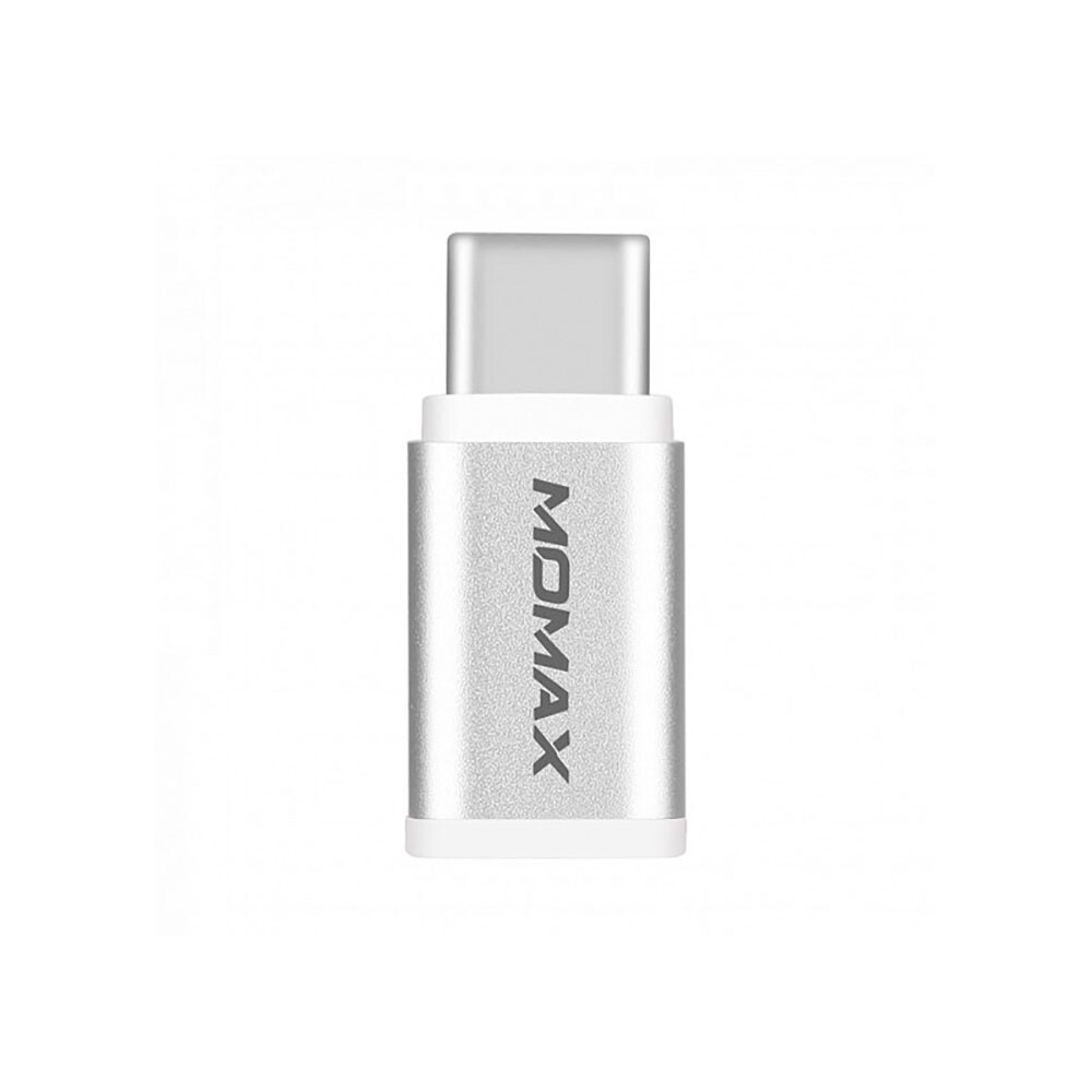 Переходник Momax Micro USB to USB Type-C Adapter Silver
