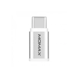 Переходник Momax Micro USB to USB Type-C Adapter Silver DMTS - Фото 1