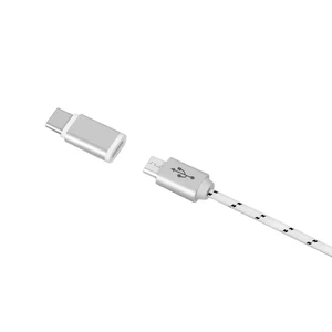 Переходник Momax Micro USB to USB Type-C Adapter Silver - Фото 4