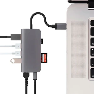 Алюмінієвий концентратор Momax One Link 8-in-1 Type-C Hub - Фото 3