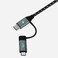 Кабель Momax OneLink DC12 4 in 1 USB | USB Type-C to Micro-USB | USB Type-C Black 1.2m - Фото 3