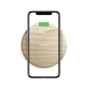 Швидка бездротова зарядка Momax Q.Pad Max Wooden 15W - Фото 2
