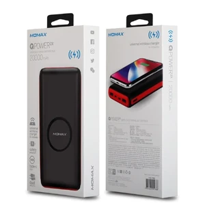 Повербанк з бездротовою зарядкою Momax Q.Power 2X Black 20000mAh - Фото 9