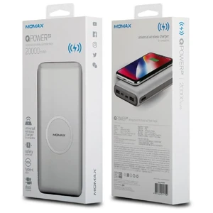 Повербанк с беспроводной зарядкой Momax Q.Power 2X White 20000mAh - Фото 9