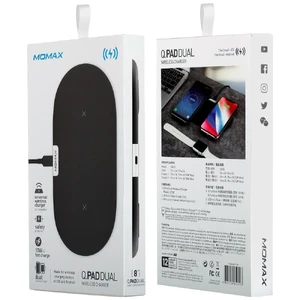 Беспроводная зарядка Momax Q.Pad Dual 10W Black - Фото 10