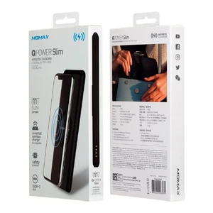 Повербанк з бездротовою зарядкою Momax Q.Power Slim 5000mAh Black - Фото 8