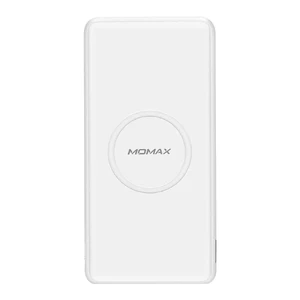 Повербанк з бездротовою зарядкою Momax Q.Power Slim 5000mAh White IP85W - Фото 1