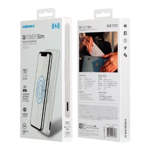 Повербанк з бездротовою зарядкою Momax Q.Power Slim 5000mAh White - Фото 7