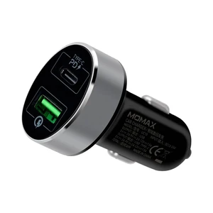 Быстрая автомобильная зарядка Momax UC10 Type-C PD Fast Car Charger 38W для iPhone | iPad
