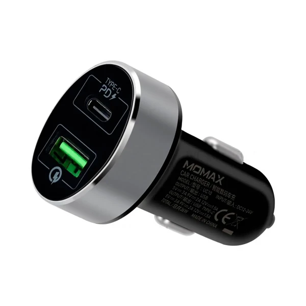 Швидка автомобільна зарядка Momax UC10 Type-C PD Fast Car Charger 38W для iPhone | iPad у Рівному