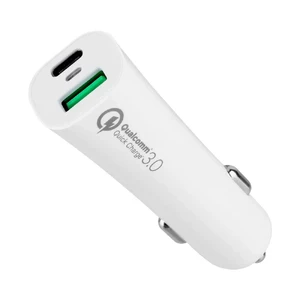 Швидка автозарядка Momax UC8 White UC8 - Фото 1