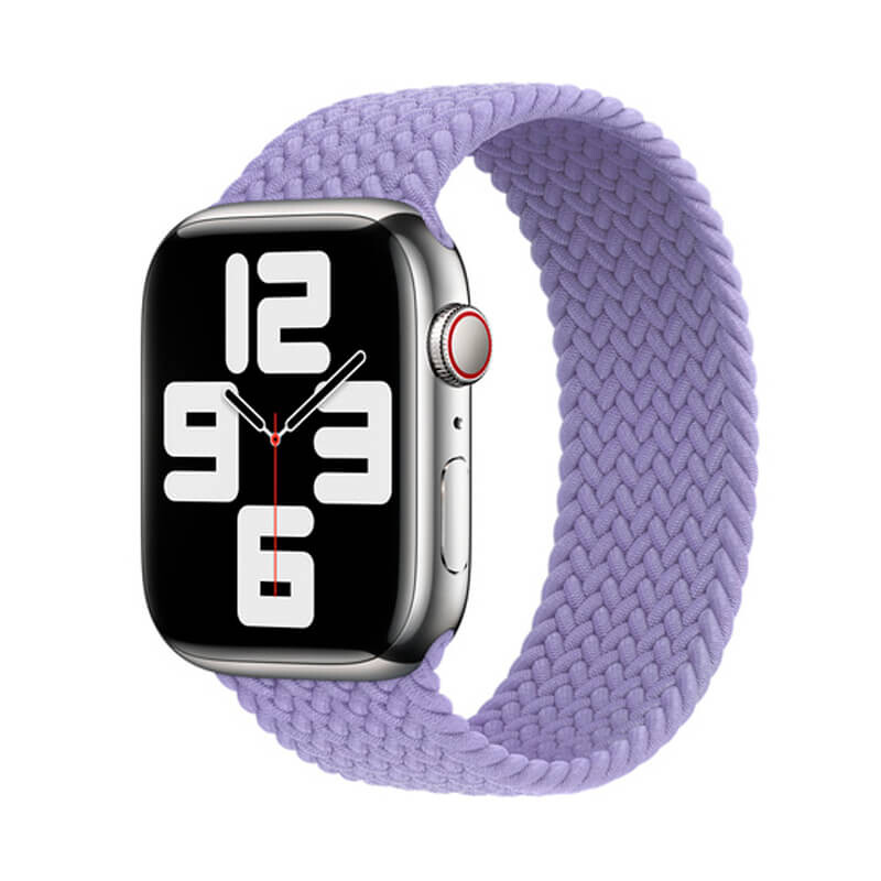 Плетеный монобраслет iLoungeMax Braided Solo Loop English Lavender для Apple Watch 45mm | 44mm | 42mm Size M OEM