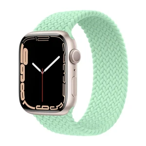Плетеный монобраслет iLoungeMax Braided Solo Loop Pistachio для Apple Watch Ultra 49mm | 45mm | 44mm | 42mm Size M OEM  - Фото 1