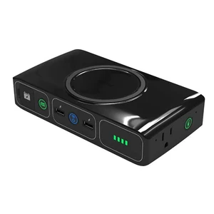 Повербанк з бездротовою зарядкою Mophie Powerstation Go 65w з розеткою та фанариком