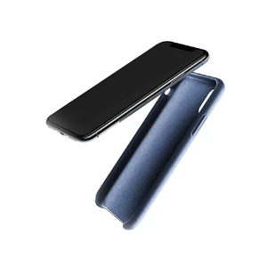 Кожаный чехол MUJJO Full Leather Case Blue для iPhone X | XS - Фото 3