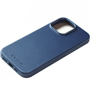 Синій шкіряний чохол Mujjo Full Leather Case MagSafe для iPhone 16 Pro Max - Фото 4