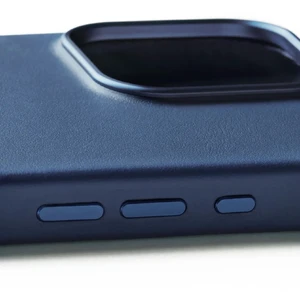 Синій шкіряний чохол Mujjo Full Leather Case MagSafe для iPhone 16 Pro Max - Фото 7
