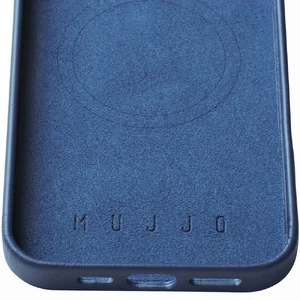 Синій шкіряний чохол Mujjo Full Leather Case MagSafe для iPhone 16 Pro Max - Фото 8