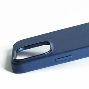 Синій шкіряний чохол Mujjo Full Leather Case MagSafe для iPhone 16 Pro Max - Фото 9