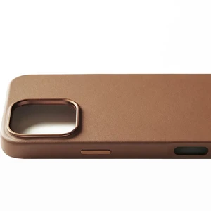 Коричневий шкіряний чохол Mujjo Full Leather MagSafe для iPhone 16 Pro Max - Фото 3