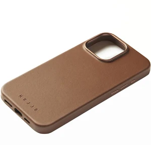 Коричневий шкіряний чохол Mujjo Full Leather MagSafe для iPhone 16 Pro Max - Фото 4