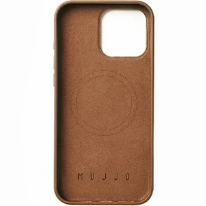 Коричневий шкіряний чохол Mujjo Full Leather MagSafe для iPhone 16 Pro Max - Фото 5