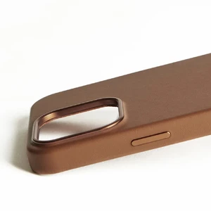 Коричневий шкіряний чохол Mujjo Full Leather MagSafe для iPhone 16 Pro Max - Фото 9