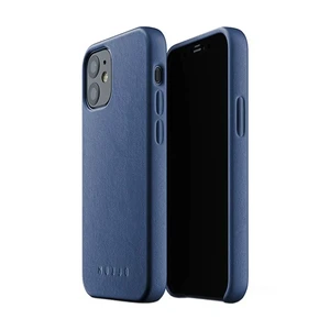 Шкіряний чохол MUJJO Full Leather Case Monaco Blue для iPhone 12 | 12 Pro