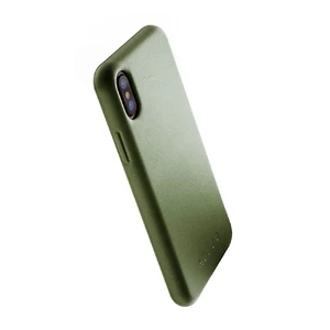 Кожаный чехол MUJJO Full Leather Case Olive для iPhone X | XS - Фото 2