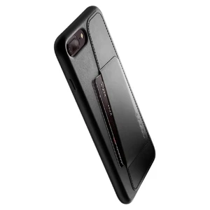 Шкіряний чохол з відділенням для карт MUJJO Full Leather Wallet Case Black для iPhone 8 Plus | 7 Plus - Фото 2