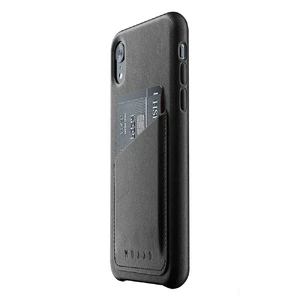 Кожаный чехол с отделением для карт MUJJO Full Leather Wallet Case Black для iPhone XR - Фото 3
