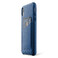 Кожаный чехол с отделением для карт MUJJO Full Leather Wallet Case Monaco Blue для iPhone XR - Фото 3
