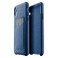 Кожаный чехол с отделением для карт MUJJO Full Leather Wallet Case Monaco Blue для iPhone XR MUJJO-CS-104-BL - Фото 1