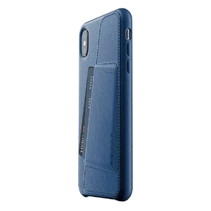 Шкіряний чохол з відділенням для карт MUJJO Full Leather Wallet Case Monaco Blue для iPhone XS Max - Фото 3