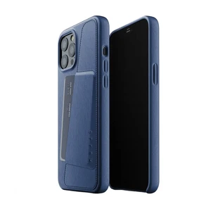 Шкіряний чохол MUJJO Full Leather Wallet Case Monaco Blue для iPhone 12 Pro Max