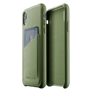 Шкіряний чохол з відділенням для карт MUJJO Full Leather Wallet Case Olive для iPhone XR MUJJO-CS-104-OL - Фото 1