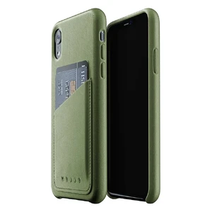 Шкіряний чохол з відділенням для карт MUJJO Full Leather Wallet Case Olive для iPhone XR - Фото 2