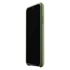 Шкіряний чохол з відділенням для карт MUJJO Full Leather Wallet Case Olive для iPhone XR - Фото 5
