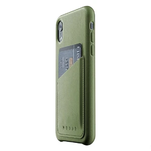 Шкіряний чохол з відділенням для карт MUJJO Full Leather Wallet Case Olive для iPhone XR - Фото 3