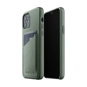 Кожаный чехол MUJJO Full Leather Wallet Case Slate Green для iPhone 12 | 12 Pro MUJJO-CL-008-SG - Фото 1