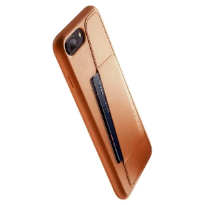 Шкіряний чохол з відділенням для карт MUJJO Full Leather Wallet Case Tan для iPhone 8 Plus | 7 Plus - Фото 2