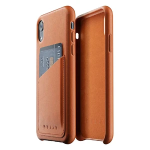 Шкіряний чохол з відділенням для карт MUJJO Full Leather Wallet Case Tan для iPhone XR