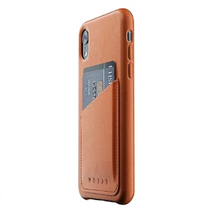 Кожаный чехол с отделением для карт MUJJO Full Leather Wallet Case Tan для iPhone XR - Фото 5
