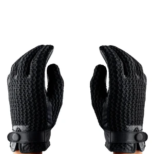 Сенсорні рукавички MUJJO Leather Crochet Touchscreen Gloves Medium (8.5) - Фото 2