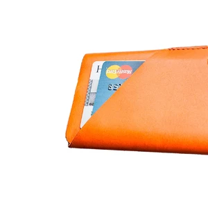 Чохол-карман MUJJO Leather Wallet Sleeve Tan для iPhone X | XS - Фото 2