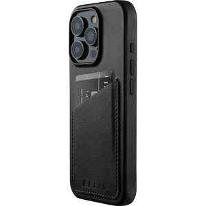 Чорний шкіряний чохол-гаманець Mujjo Full Leather MagSafe для iPhone 16 Pro - Фото 8