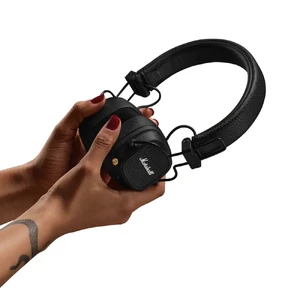 Беспроводные Bluetooth-наушники с микрофоном Marshall Major V Black - Фото 4