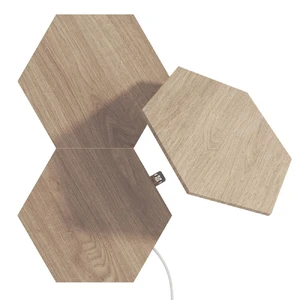 Дополнительные модули Nanoleaf Elements Wood Look Hexagons Starter Kit Apple HomeKit (3 модуля) NL52-E-0001HB-3PK - Фото 1